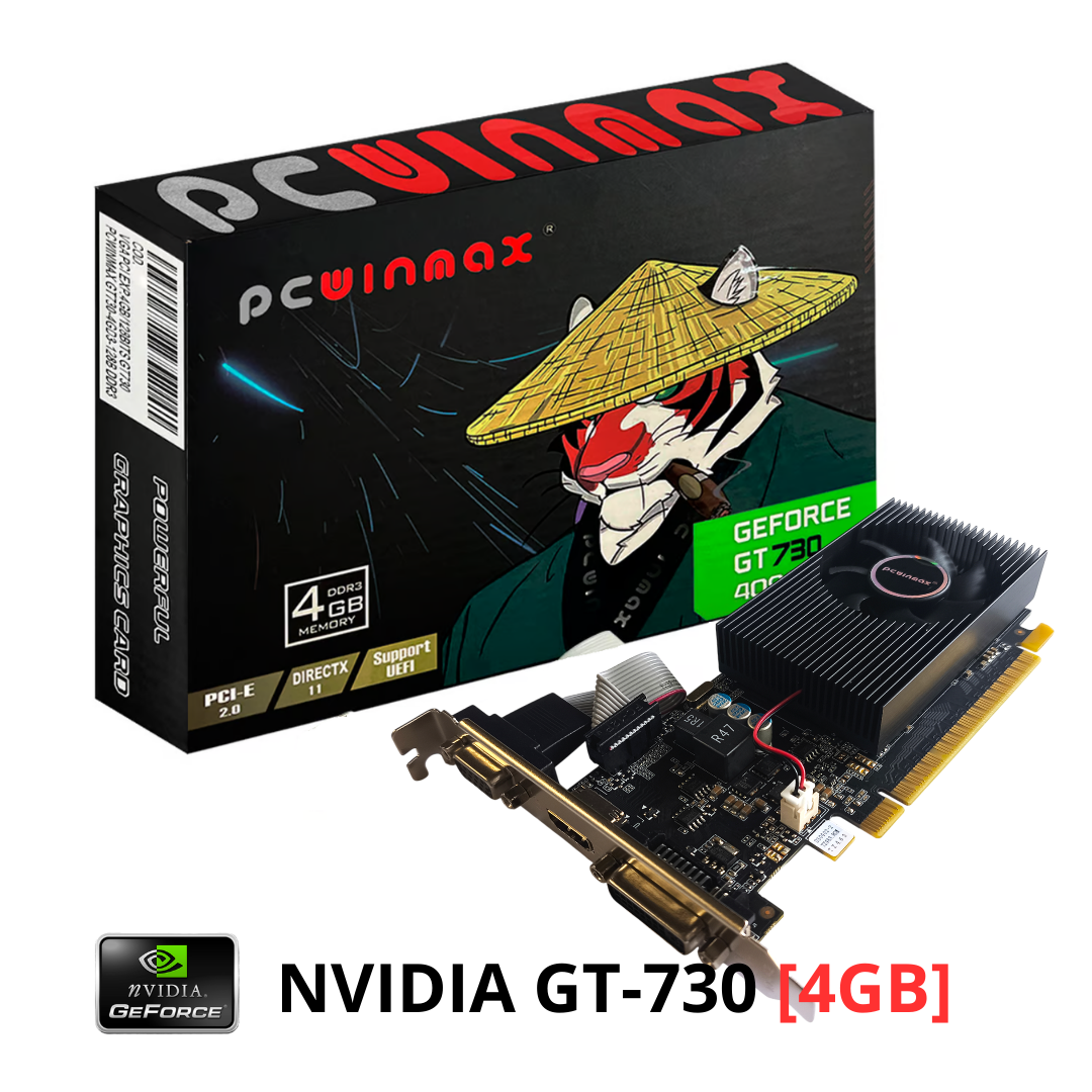 Tarjeta Nvidia Geforce GT-730LP 4GB DDR3 Marca Pcwinmax