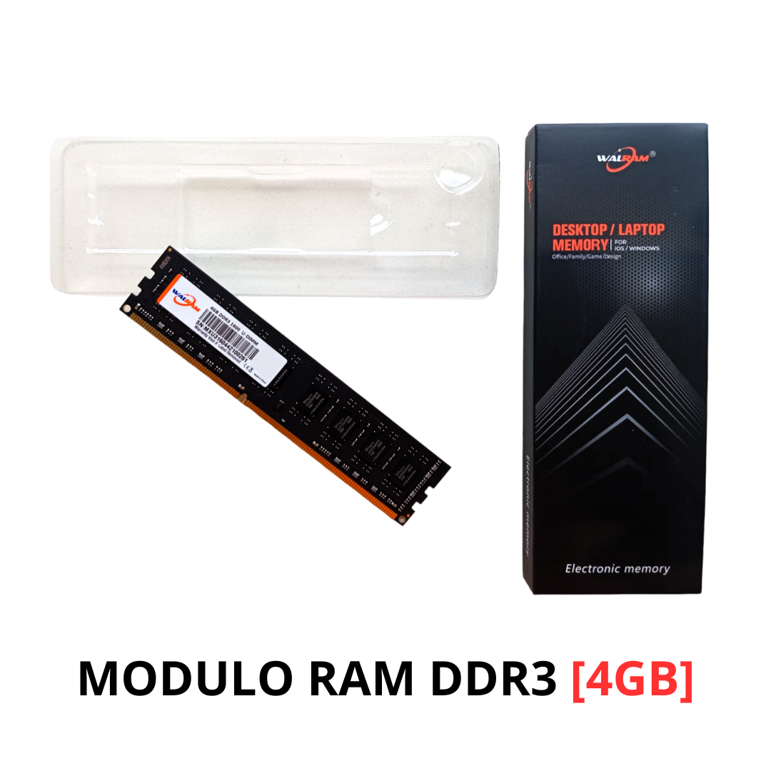 Memoria RAM Desktop DDR3 4GB 1600Mhz Marca Walram