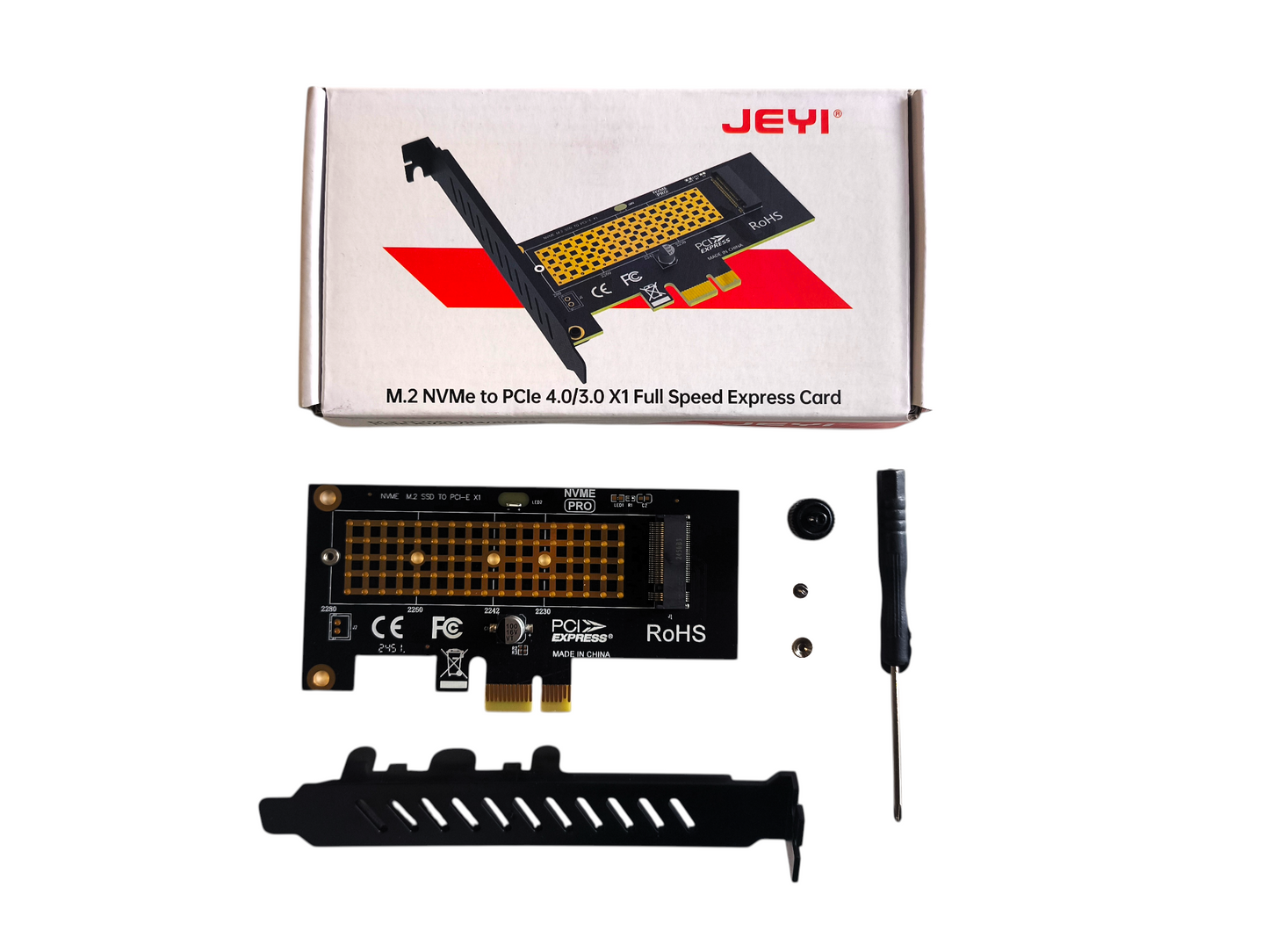 Tarjeta Adaptador Pcie-x4 Nvme Discos Solidos SSD Marca Jeyi